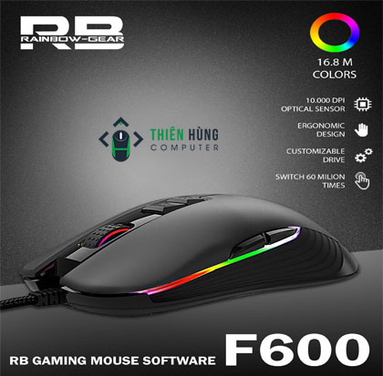RAINBOW F600 LED RGB 10000DPI